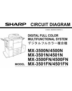 SHARP MX 3500 3501 4500 4501 FN-N Circuit Diagrams