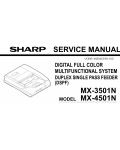 SHARP MX 3501 4501 N Service Manual