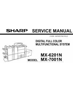 SHARP MX 6201 7001 N Service Manual