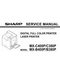 SHARP MX B400 B380 C400 C380 P Service Manual