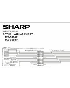 SHARP MX B400 B380 P Wiring Chart Diagrams