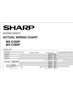 SHARP MX C380 C400 P Wiring Chart Diagrams
