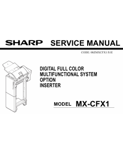 SHARP MX CFX1 Service Manual