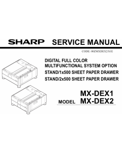 SHARP MX DEX1 DEX2 Service Manual