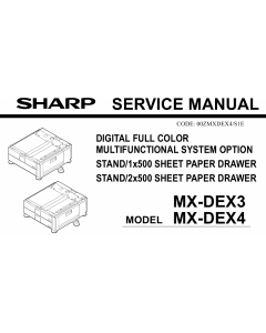 SHARP MX DEX3 DEX4 Service Manual