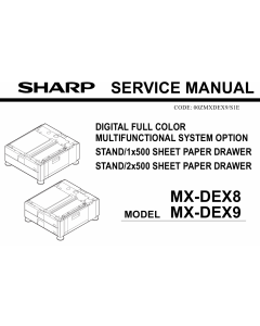 SHARP MX DEX8 DEX9 Service Manual