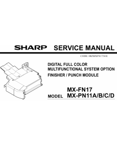 SHARP MX FN17 PN11 Service Manual