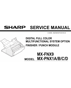 SHARP MX FNX9 PNX1 Service Manual
