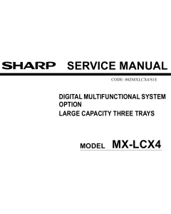 SHARP MX LCX4 Service Manual