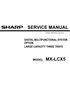 SHARP MX LCX5 Service Manual