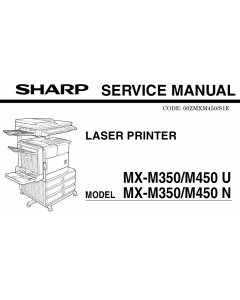 SHARP MX M350 M450 N U Service Manual