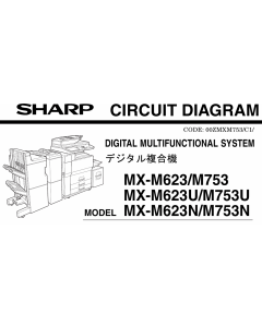 SHARP MX M623 M753 N U Circuit Diagrams
