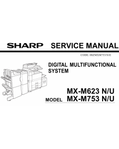 SHARP MX M623 M753 N U Service Manual