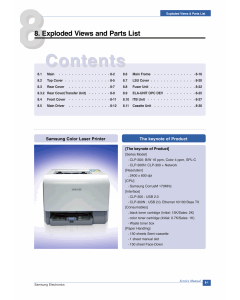 Samsung Color-Laser-Printer CLP-300 Parts Manual