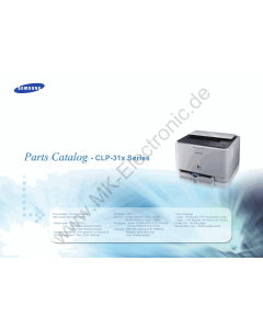 Samsung Color-Laser-Printer CLP-315 Parts Manual