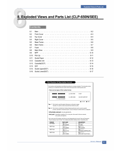 Samsung Color-Laser-Printer CLP-650N Parts Manual