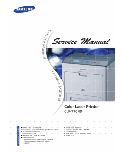 Samsung Color-Laser-Printer CLP-770ND Parts and Service Manual