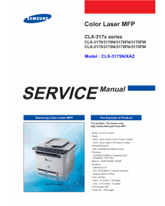 Samsung Digital-Color-Laser-MFP CLX-3170 3175 N FN FW Service and Parts Manual