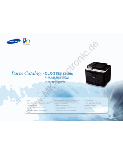 Samsung Digital-Color-Laser-MFP CLX-3185 N W FN FW Parts Manual