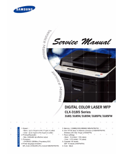 Samsung Digital-Color-Laser-MFP CLX-3185 Series N W FN FW Parts and Service Manual