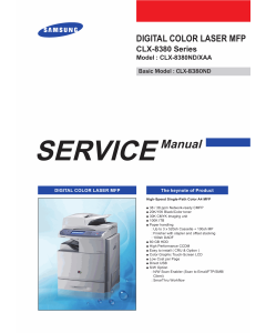 Samsung Digital-Color-Laser-MFP CLX-8380 8380ND Parts and Service Manual