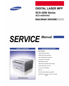 Samsung Digital-Laser-MFP SCX-4200 Parts and Service Manual