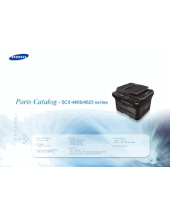 Samsung Digital-Laser-MFP SCX-4600 4623 Parts Manual