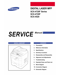 Samsung Digital-Laser-MFP SCX-4720F 4520 Parts and Service Manual