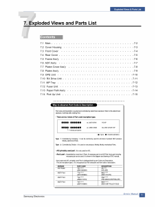 Samsung Digital-Laser-MFP SCX-4725 Parts Manual