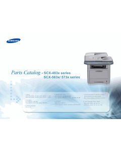 Samsung Digital-Laser-MFP SCX-4833 483x 563x 573x Parts Manual