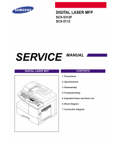 Samsung Digital-Laser-MFP SCX-5312F 5112 Parts and Service Manual