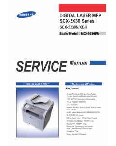 Samsung Digital-Laser-MFP SCX-5330N Parts and Service Manual