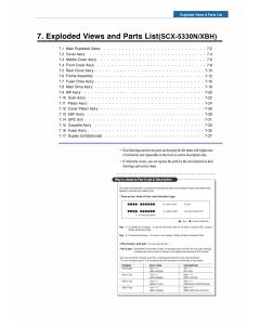 Samsung Digital-Laser-MFP SCX-5330 Parts Manual