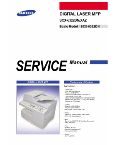 Samsung Digital-Laser-MFP SCX-6322DN XAZ Parts and Service Manual
