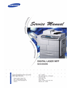 Samsung Digital-Laser-MFP SCX-6545N Parts and Service Manual
