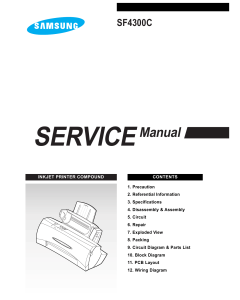 Samsung InkJet-Printer SF-4300C Service Manual