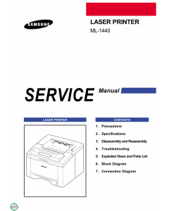 Samsung Laser-Printer ML-1440 Parts and Service Manual