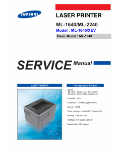 Samsung Laser-Printer ML-1640 2240 Parts and Service Manual