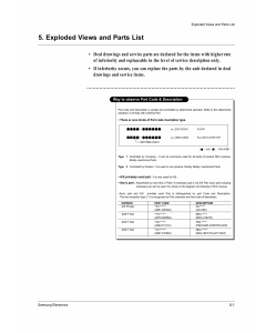 Samsung Laser-Printer ML-1650 Parts Manual