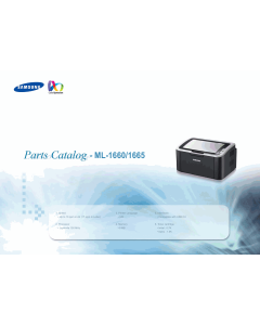 Samsung Laser-Printer ML-1660 1665 Parts Manual