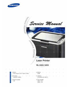 Samsung Laser-Printer ML-1660 1665 Service Manual