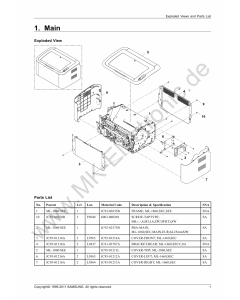Samsung Laser-Printer ML-1860 Parts Manual