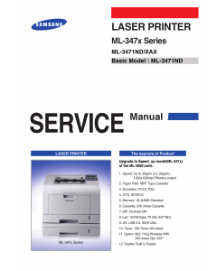 Samsung Laser-Printer ML-3471ND Parts and Service Manual