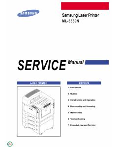 Samsung Laser-Printer ML-3550N Parts and Service Manual