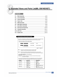 Samsung Laser-Printer ML-3561ND Parts Manual