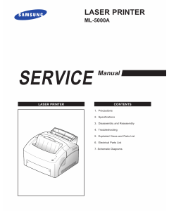 Samsung Laser-Printer ML-5000A Parts and Service Manual