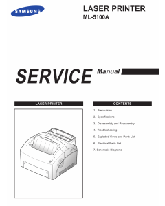 Samsung Laser-Printer ML-5100A Parts and Service