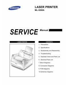 Samsung Laser-Printer ML-5200A Parts and Service Manual