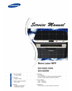 Samsung Mono-Laser-MFP SCX-3200 3205 3205W Parts and Service Manual