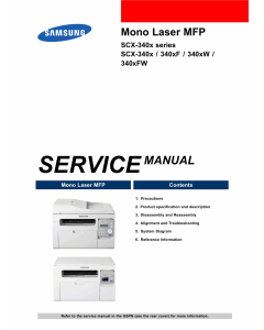 Samsung Mono-Laser-MFP SCX-3400 340x 340xF 340xW Service Manual